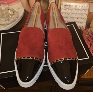 Karl Lagerfeld Paris Rouge and Black Shoes